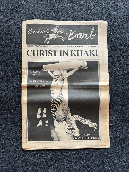 1970s Berkeley Bark CounterCulture, Black Panther Party, Underground Newspaper, Vintage Newspaper, San Francisco California, Black Gifts