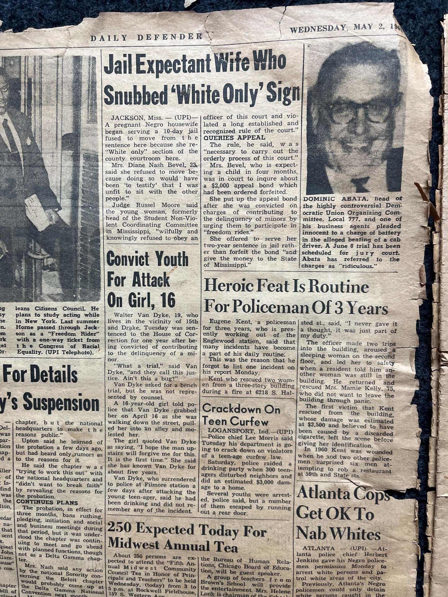 1962 Freedom Rights Civil Rights Newspaper , Vintage Antique Collectibles, Original Childrens Educational Item, Gifts for Teachers