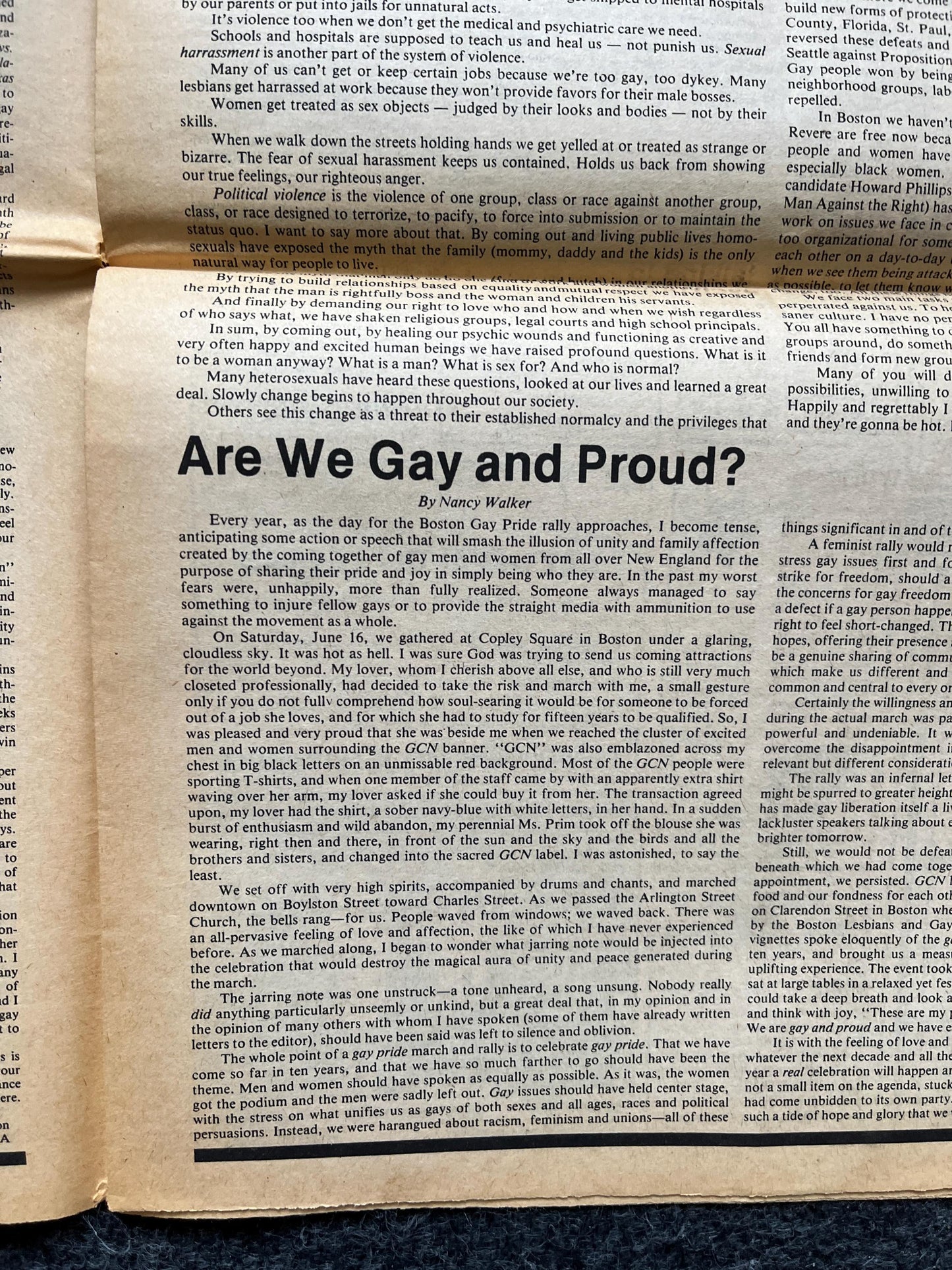 Vintage 1980s LGBT Canada Lesbian Newspaper, LGBTQIA Memorabilia, Queer Gifts Artworks, Lesbian gift, Trans Acceptance, Gay Books Magazines,