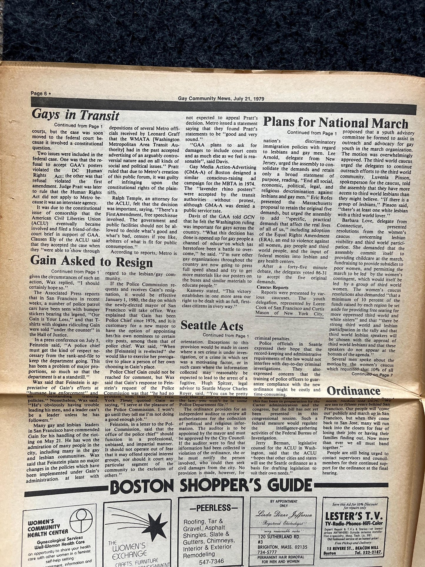 Vintage 1980s 6th Anniversary LGBT  Newspaper, LGBTQIA Memorabilia, Queer Gifts Artworks, Lesbian gift, Trans Acceptance, Gay Books Magazine