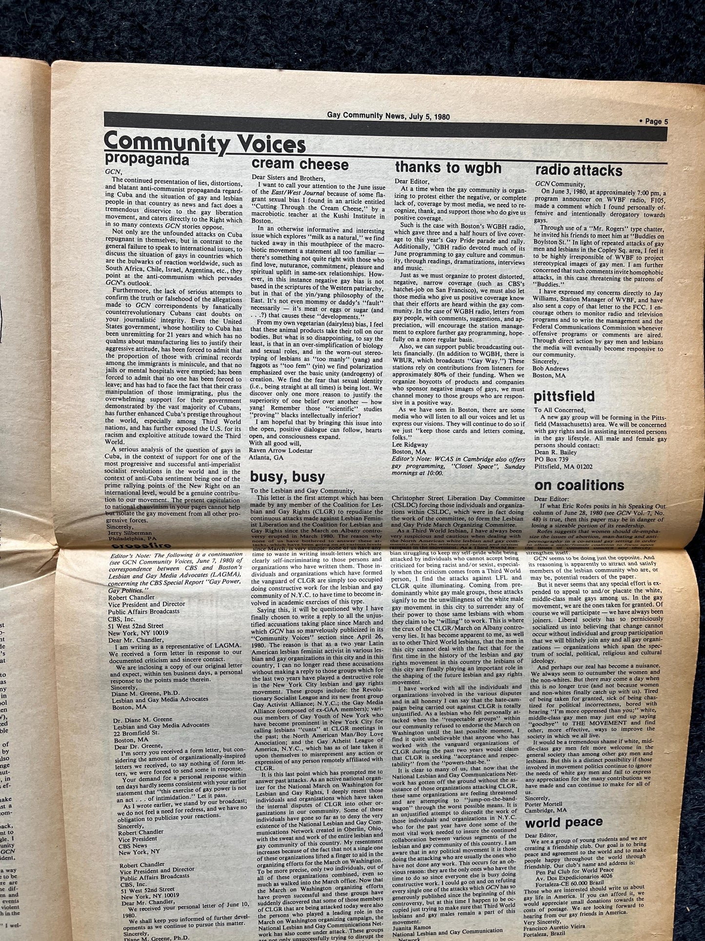 Vintage Boston Pride 1980s LGBT  Newspaper, LGBTQIA Memorabilia, Queer Gifts Artworks, Lesbian gift, Trans Acceptance, Gay Books Magazine