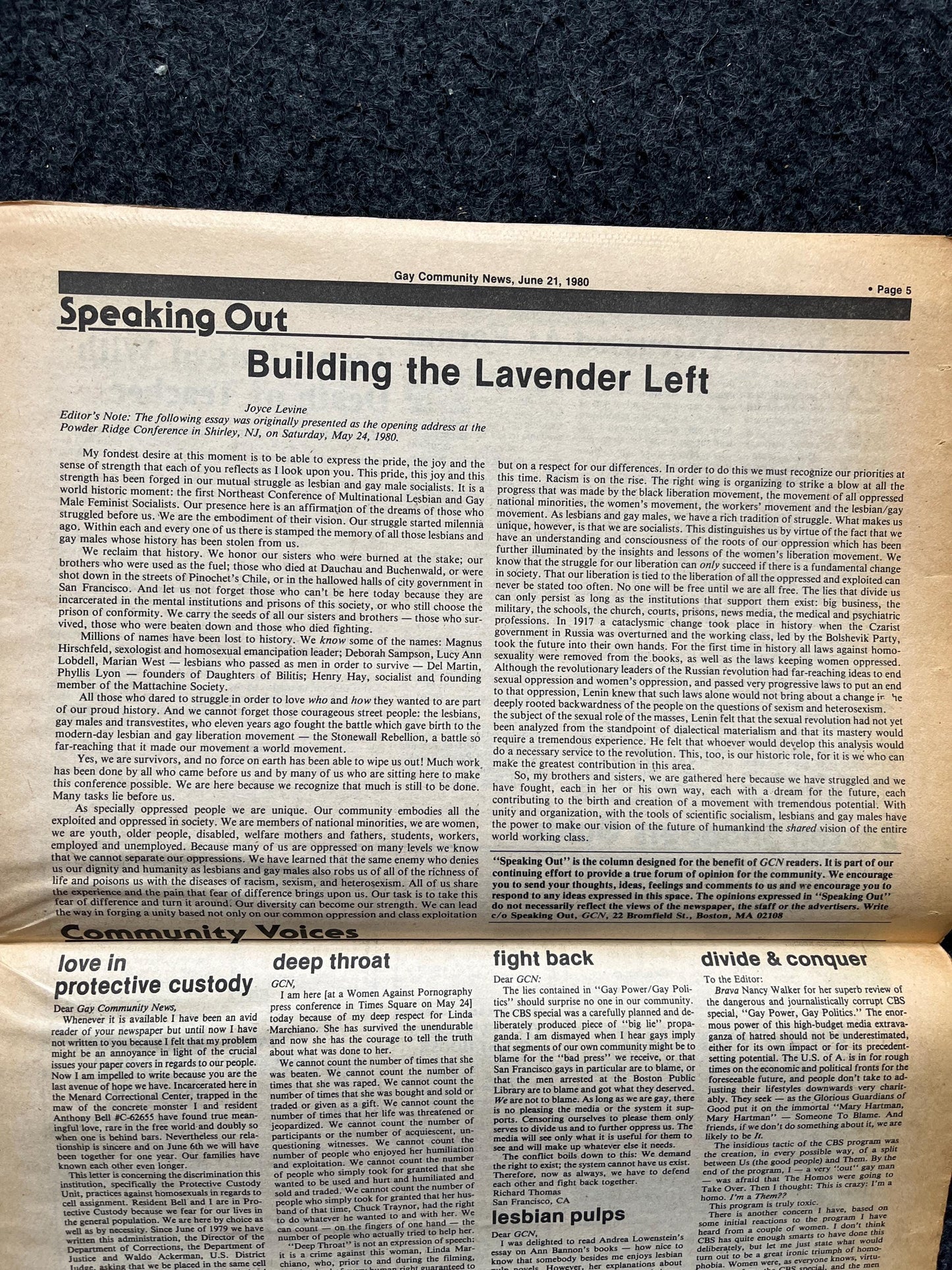 Vintage 1980s LGBT Maurice Kenny Newspaper, LGBTQIA Memorabilia, Queer Gifts Artworks, Lesbian gift, Trans Acceptance, Gay Books Magazines,