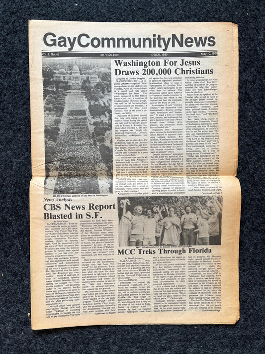 1980s LGBT Christian Newspaper, LGBTQIA Memorabilia, Queer Gifts Artworks, Lesbian gift, Underground Newspaper, Gay Books Magazines