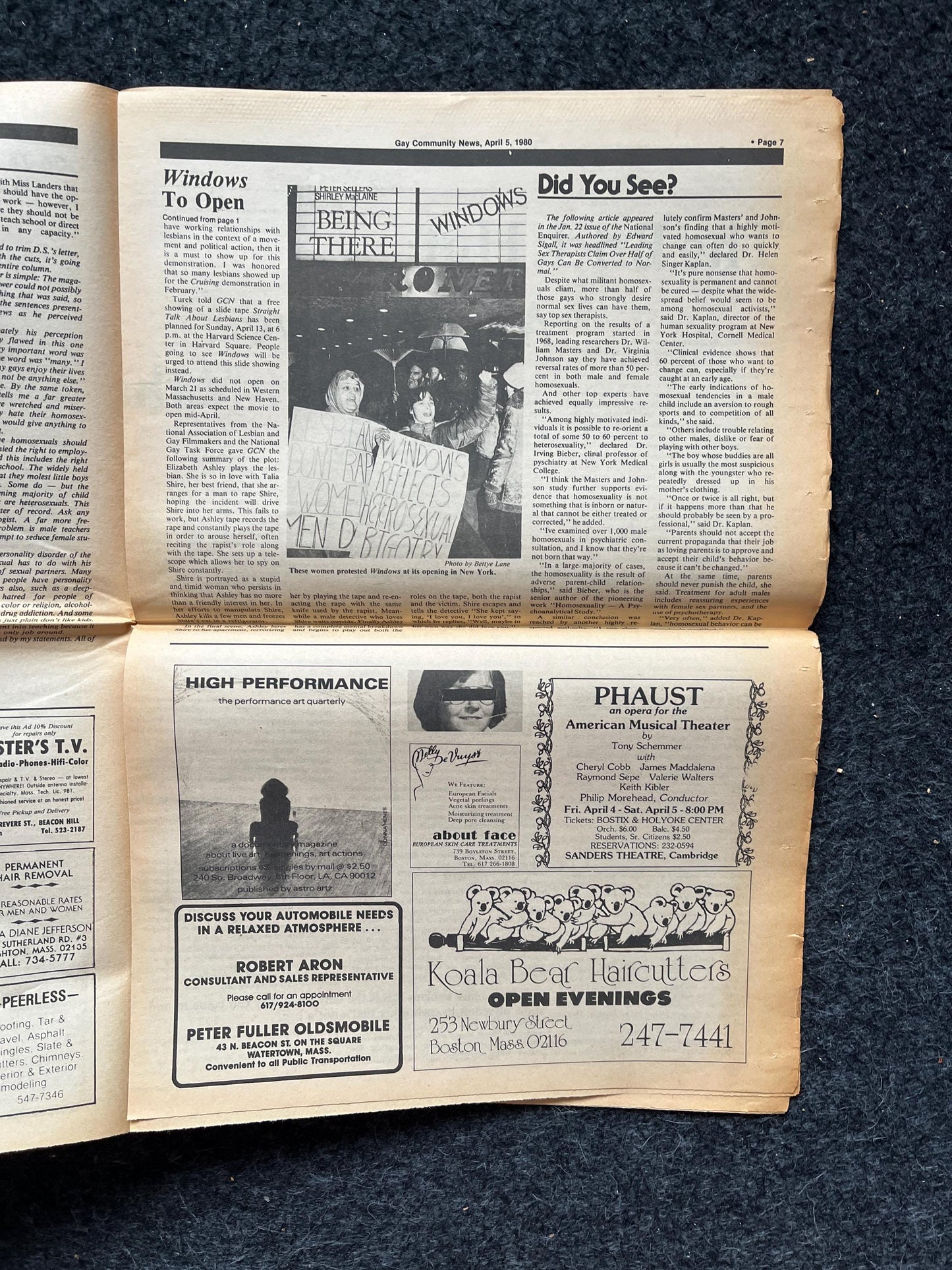 1980s LGBT Newspaper, LGBTQIA Memorabilia, Queer Gifts Artworks, Lesbian gift, Underground Newspaper, Gay Books Magazines, Boston History