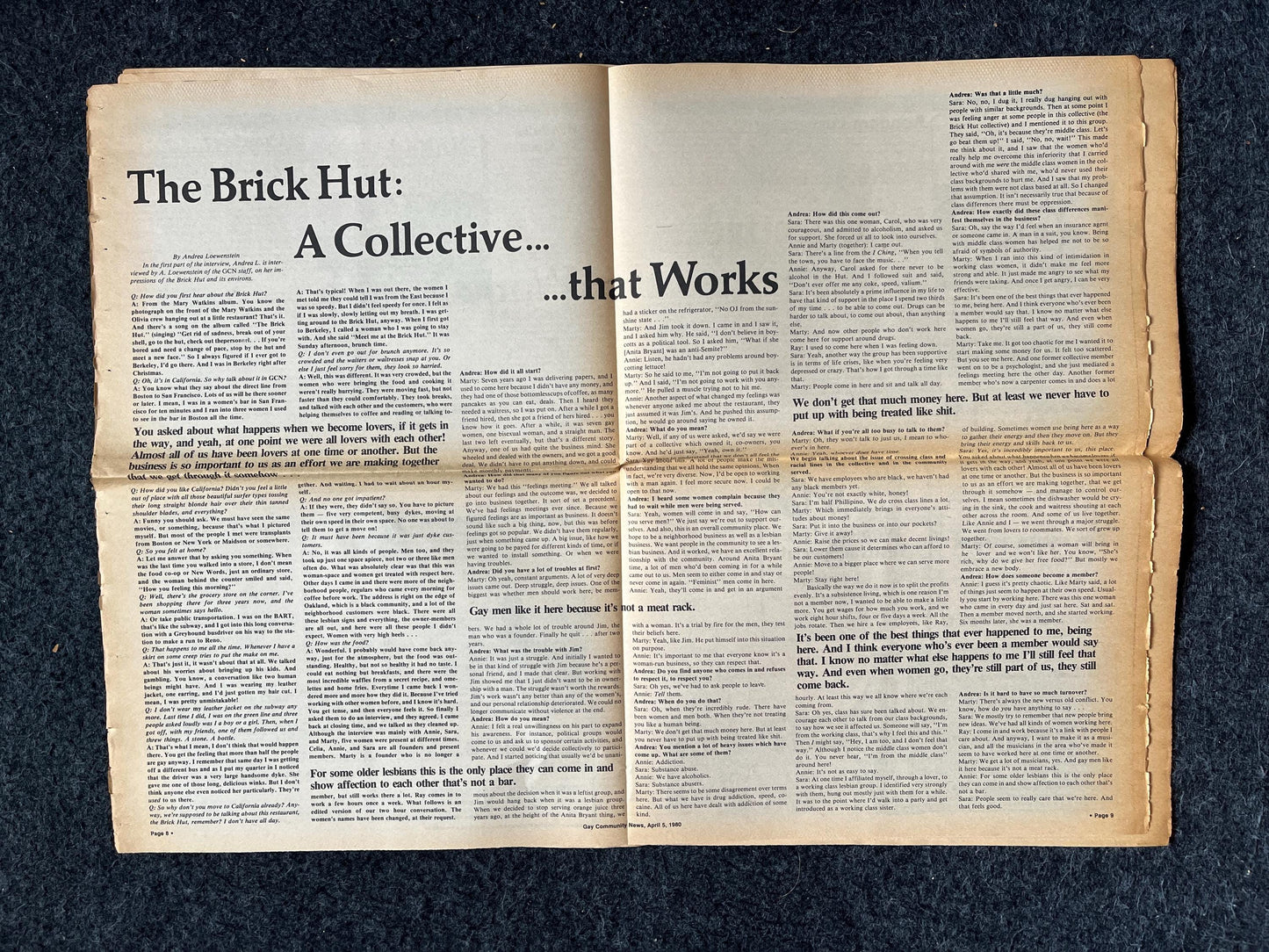 1980s LGBT Newspaper, LGBTQIA Memorabilia, Queer Gifts Artworks, Lesbian gift, Underground Newspaper, Gay Books Magazines, Boston History