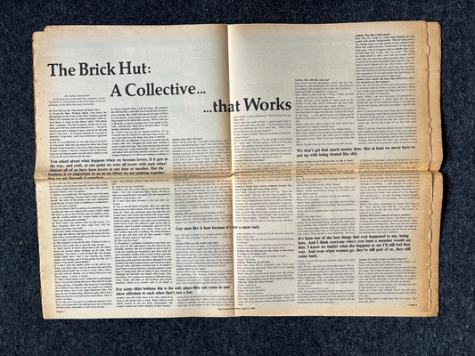 1980s LGBT Newspaper, LGBTQIA Memorabilia, Queer Gifts Artworks, Lesbian gift, Underground Newspaper, Gay Books Magazines, Boston History