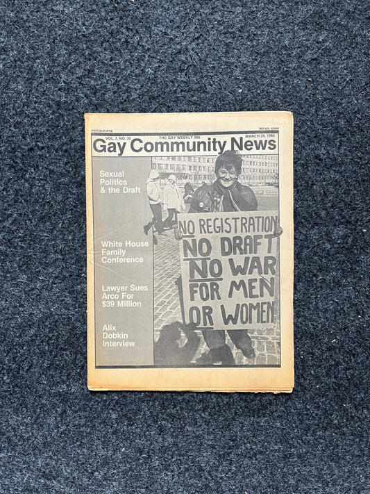 1980s LGBT Newspaper, LGBTQIA Memorabilia, Queer Gifts Artworks, Lesbian gift, Underground Newspaper, Gay Books Magazines, Boston History
