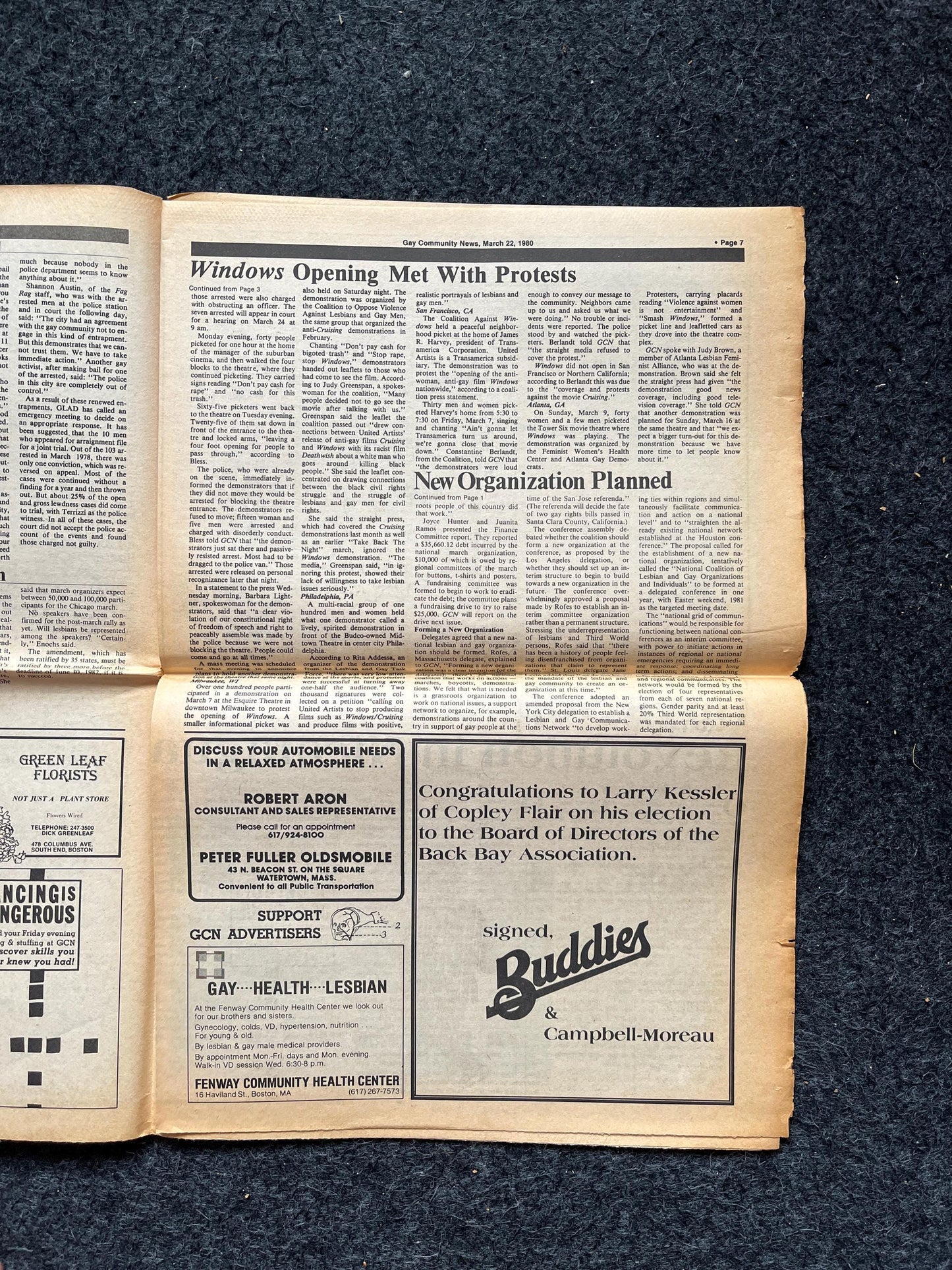 1980s LGBT Newspaper, LGBTQIA Memorabilia, Queer Gifts Artworks, Lesbian gift, Underground Newspaper, Gay Books Magazines, Boston History
