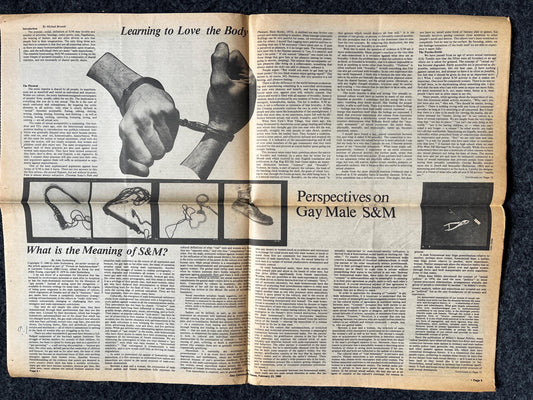 1980s LGBT Cruising Movie Newspaper, LGBTQIA Memorabilia, Queer Gifts Artworks, Lesbian gift, Underground Newspaper, Boston History