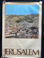 Vintage 1980s Jerusalem Israel Travel Poster - Vintage Advertising Jewish Travel Poster, Vintage Photography, 27 x 39 Aviation Poster