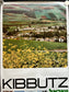 Vintage 1980s Kibbutz Israel Travel Poster - Vintage Advertising Jewish Travel Poster, Vintage Photography, 27 x 39 Aviation Poster