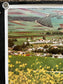 Vintage 1980s Kibbutz Israel Travel Poster - Vintage Advertising Jewish Travel Poster, Vintage Photography, 27 x 39 Aviation Poster
