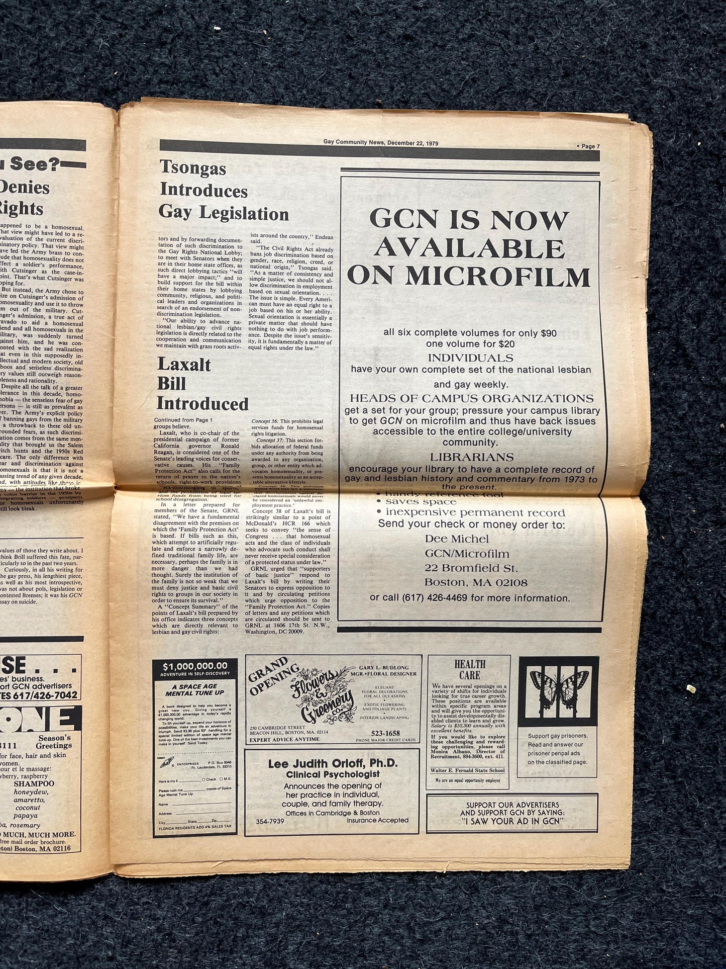 1980s American Lesbian in Paris Newspaper, LGBTQIA Memorabilia, Queer Gifts Artworks, Lesbian gift, Trans Acceptance, Gay Books Magazines,