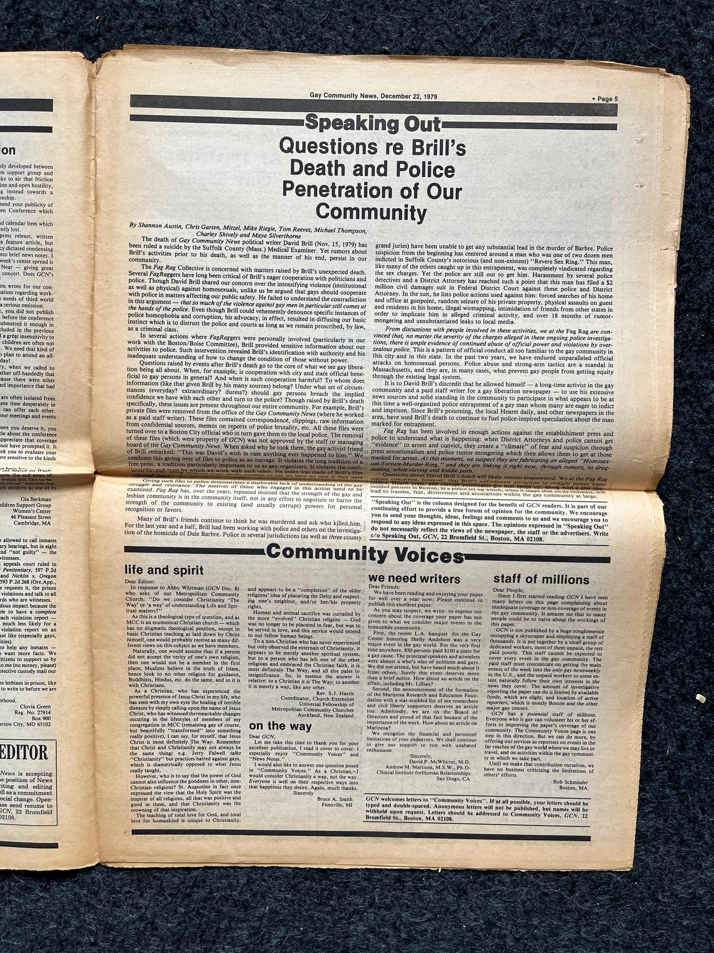 1980s American Lesbian in Paris Newspaper, LGBTQIA Memorabilia, Queer Gifts Artworks, Lesbian gift, Trans Acceptance, Gay Books Magazines,