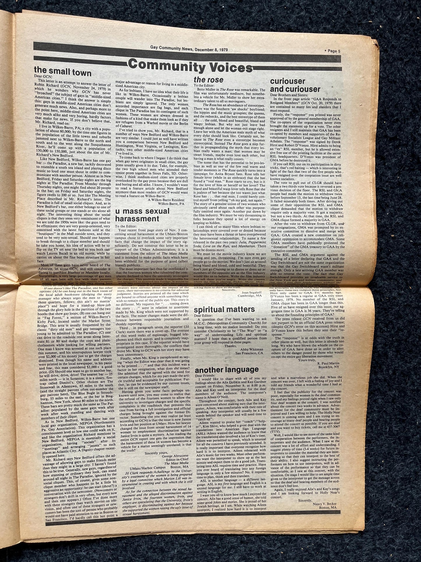 1980s LGBT Texas Donald Baker Newspaper, LGBTQIA Memorabilia, Queer Gifts Artworks, Lesbian gift, Underground Newspaper, Gay Books Magazine