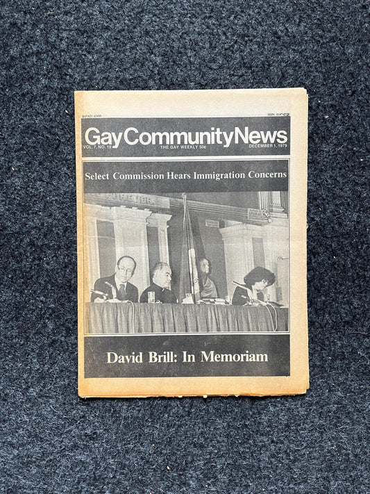 1980s LGBT Immigration Newspaper, LGBTQIA Memorabilia, Queer Gifts Artworks, Lesbian gift, Underground Newspaper, Gay Books Magazine