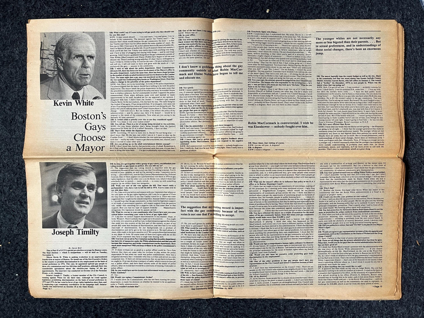 1980s Secret Life of Eleanor Roosevelt Newspaper, LGBTQIA Memorabilia, Queer Gifts Artworks, Lesbian gift, Trans Rights, Gay Books Magazine