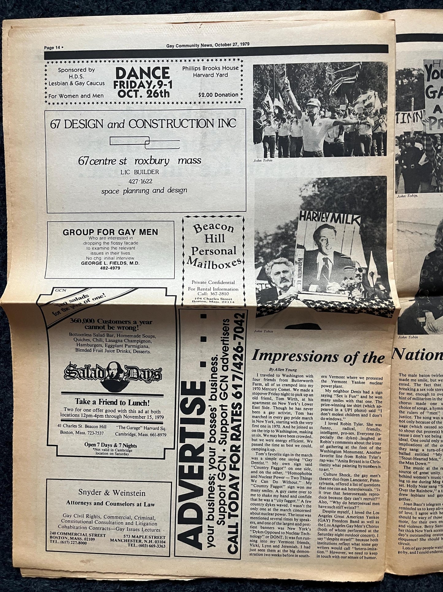 1980s Gay Pride March in Washington DC, LGBTQIA Memorabilia, Queer Gifts Artworks, Lesbian gift, Trans Rights, Gay Books Magazines,
