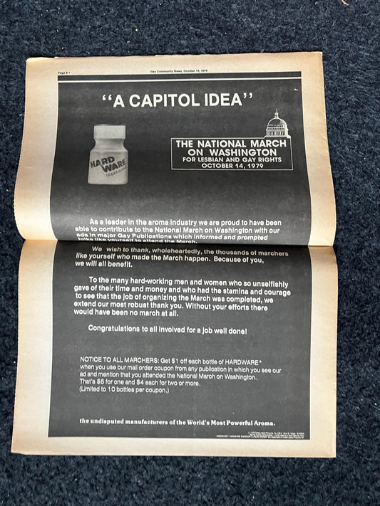 1980s Gay Pride March in Washington DC, LGBTQIA Memorabilia, Queer Gifts Artworks, Lesbian gift, Trans Rights, Gay Books Magazines,