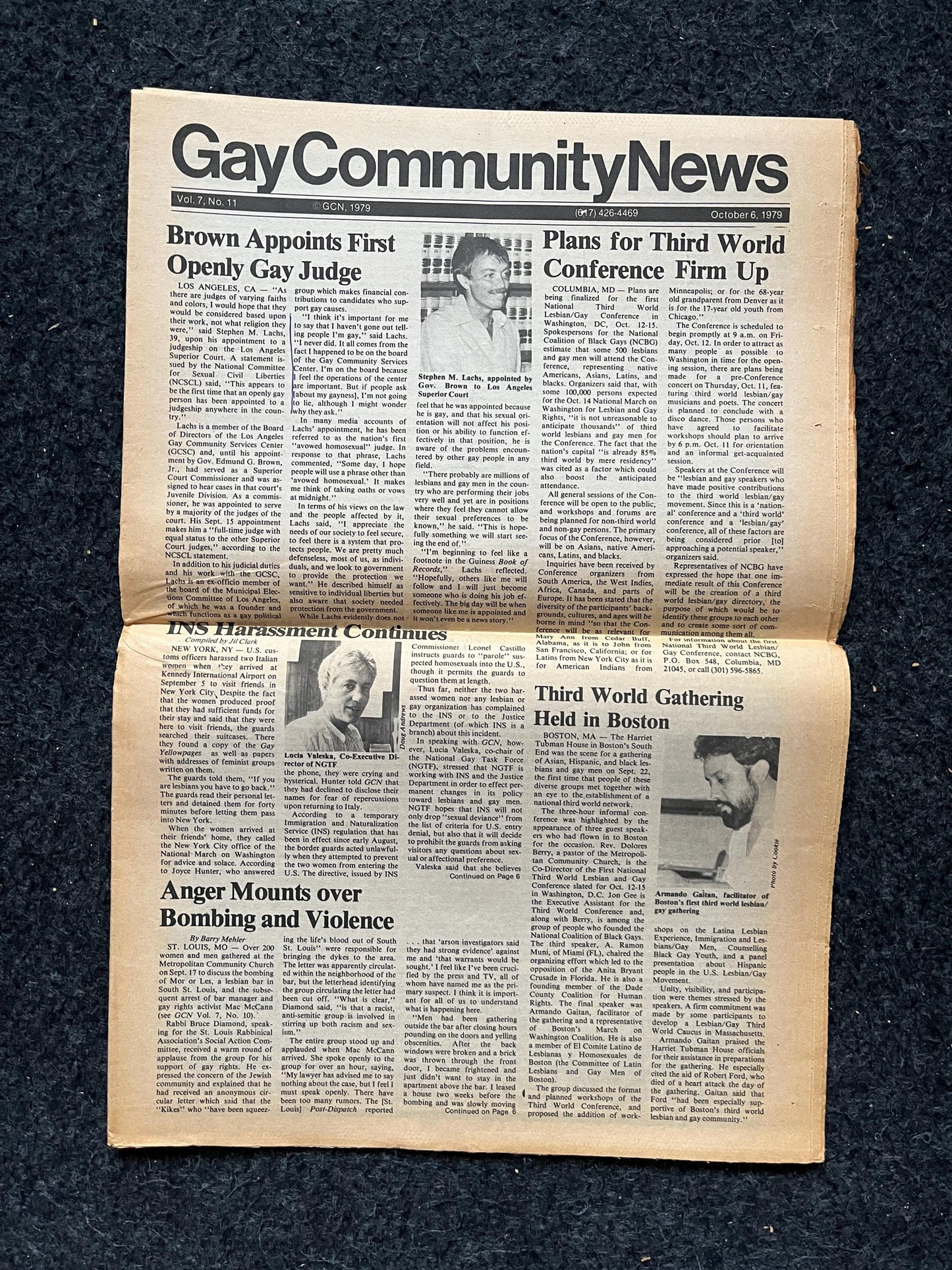 1980s NGTF Introduction, Vintage Newspaper, LGBTQIA Memorabilia, Queer Gifts Artworks, Lesbian gift, Trans Rights, Gay Books Magazines,