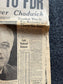 1940 FDR Wins Historic 3rd Term, Historic Gifts, Vintage Newspaper, WW2 Roosevelt, Gifts for History Teacher, American History, Gift for Him