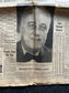 1940 FDR Wins Historic 3rd Term, Historic Gifts, Vintage Newspaper, WW2 Roosevelt, Gifts for History Teacher, American History, Gift for Him