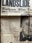 1940 FDR Wins Historic 3rd Term, Historic Gifts, Vintage Newspaper, WW2 Roosevelt, Gifts for History Teacher, American History, Gift for Him