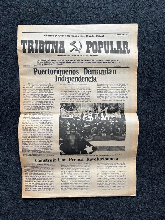 1973 Attica Prison Riot Memorial Russian Propaganda Newspaper, Cold War Memorabilia, Vintage Communist Art, USSR Soviet Union Decoration