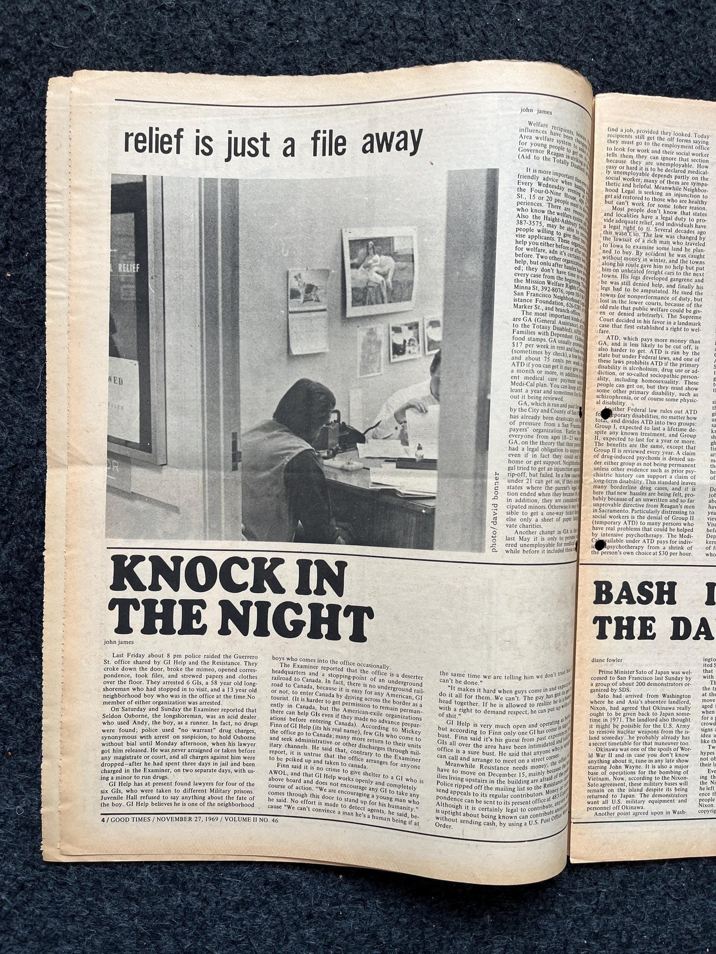 1969 Castro Interview, Vintage Zine, Good Times Underground Newspaper, Black Panther Party, Vintage Antique Collectibles, San Francisco