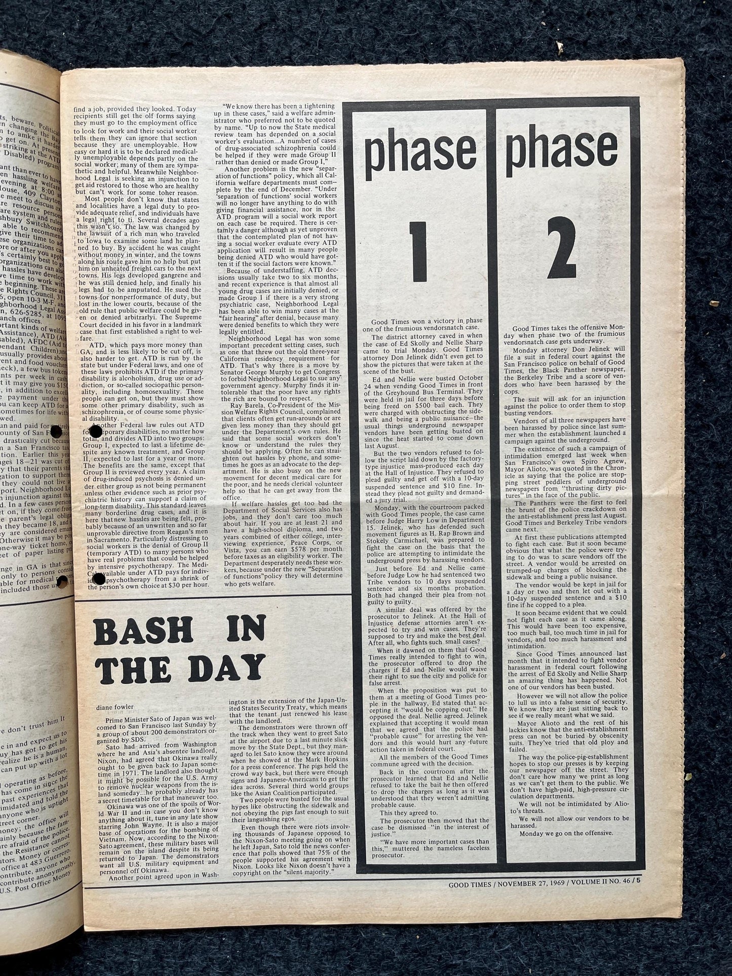 1969 Castro Interview, Vintage Zine, Good Times Underground Newspaper, Black Panther Party, Vintage Antique Collectibles, San Francisco