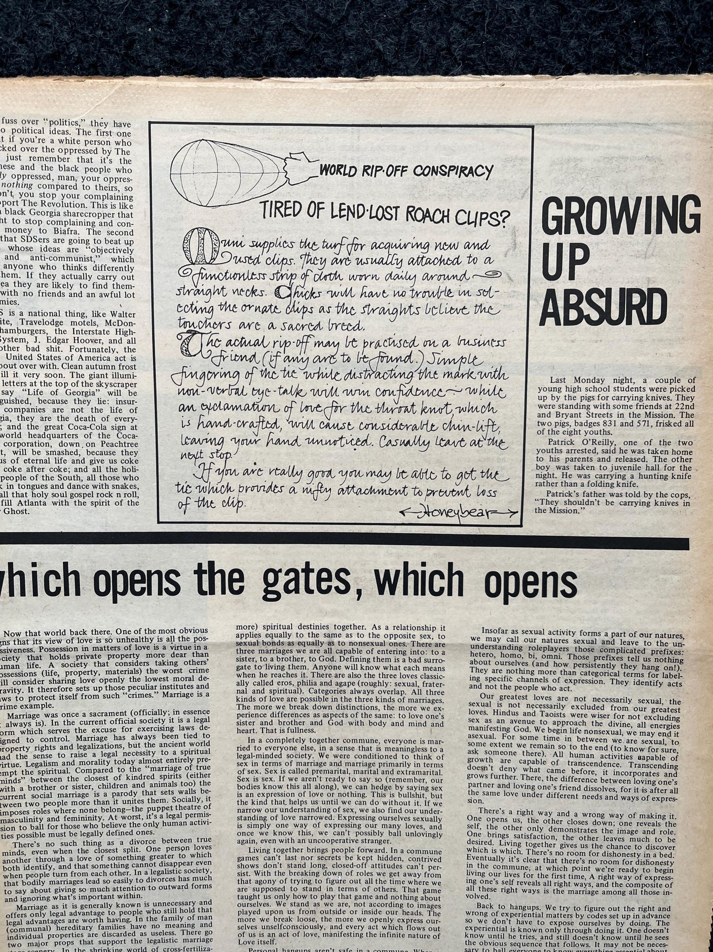 1969 Support Your Local Panther, Vintage Zine, Good Times Newspaper, Black Panther Party, Vintage Antique Collectibles, San Francisco