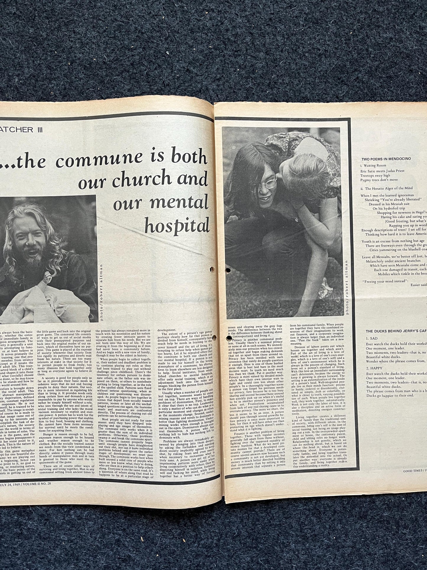 1969 Anti Nixon Newspaper, Vintage Zine, Good Times Newspaper Black Panther Party, Vintage Antique Collectible, San Francisco Woodstock
