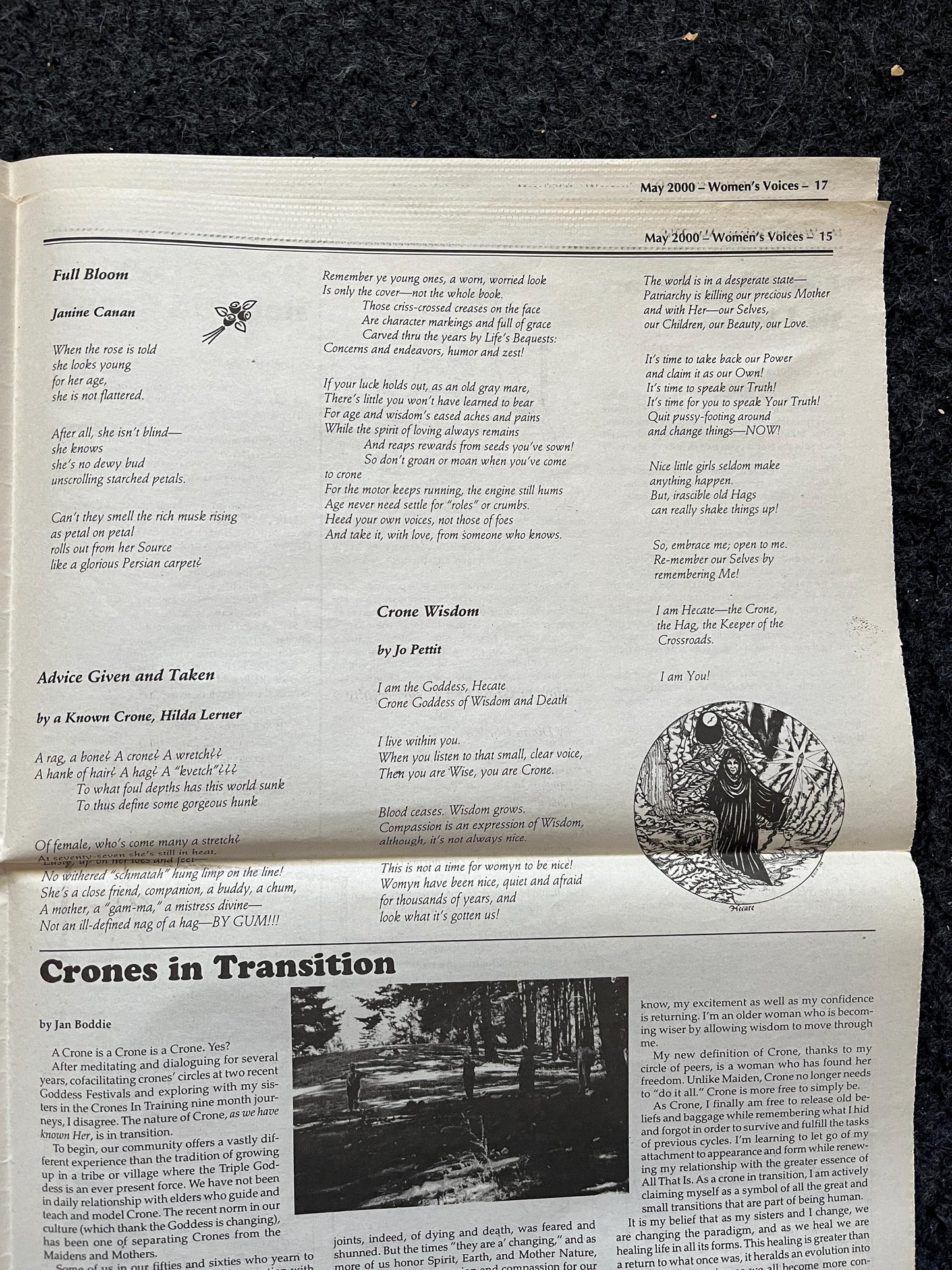 Vintage 200 Feminist Newspaper, Womens Voice Third Wave Feminism, Gifts for Wife Mother, Feminist Gifts, Female Empowerment, Feminist Art