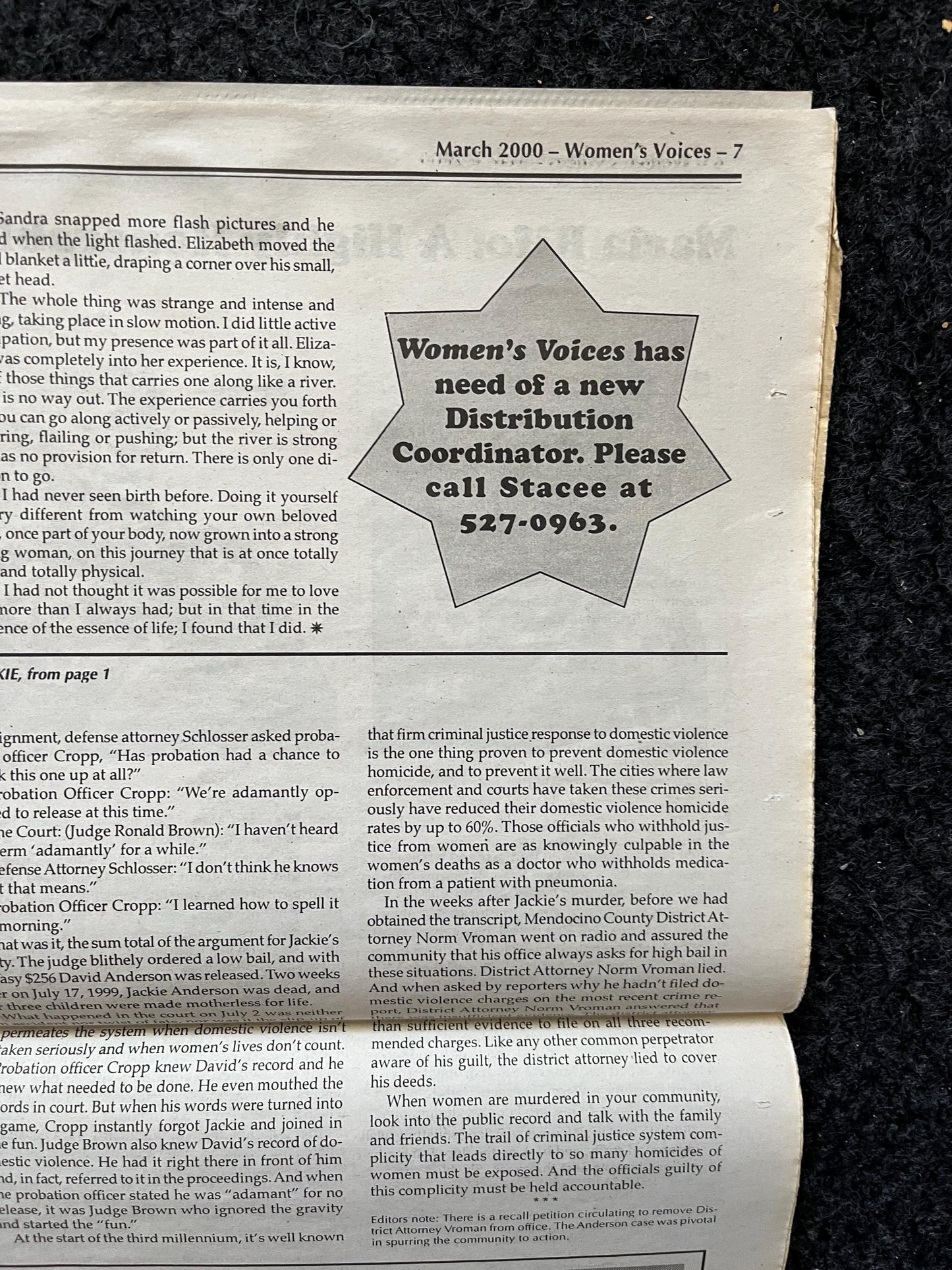 Vintage Y2K Feminist Newspaper, Womens Voice Third Wave Feminism, Gifts for Wife Mother, Feminist Gifts, Female Empowerment, Feminist Art