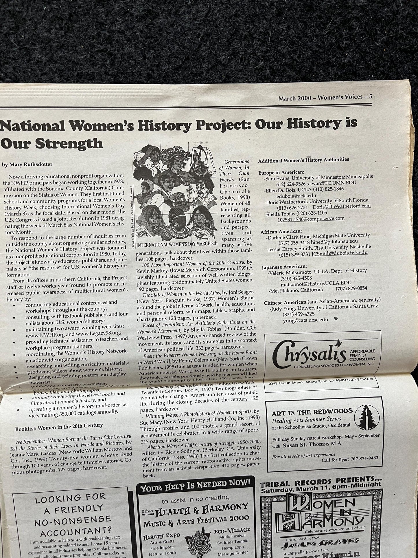 Vintage Y2K Feminist Newspaper, Womens Voice Third Wave Feminism, Gifts for Wife Mother, Feminist Gifts, Female Empowerment, Feminist Art
