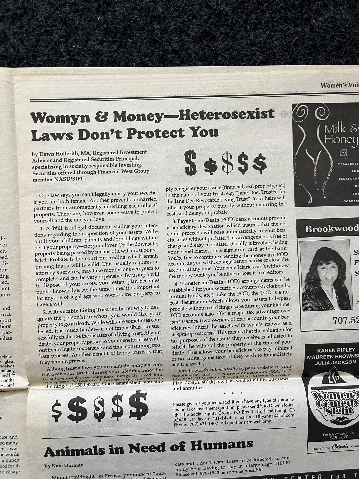 Vintage Y2K Feminist Newspaper, Womens Voice Third Wave Feminism, Gifts for Wife Mother, Feminist Gifts, Female Empowerment, Feminist Art
