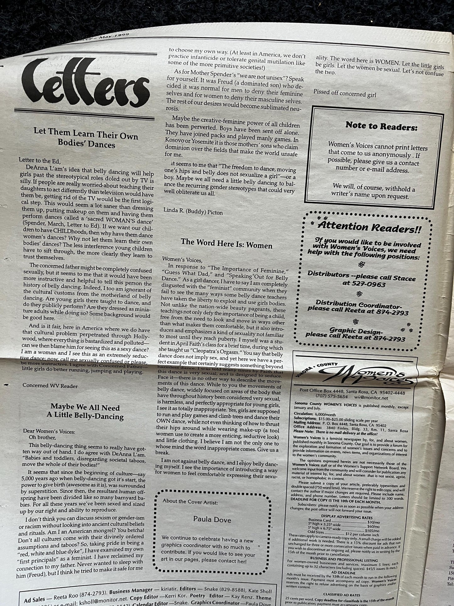 Vintage Y2K Feminist Newspaper, Womens Voice Third Wave Feminism, Gifts for Wife Mother, Feminist Gifts, Female Empowerment, Feminist Art