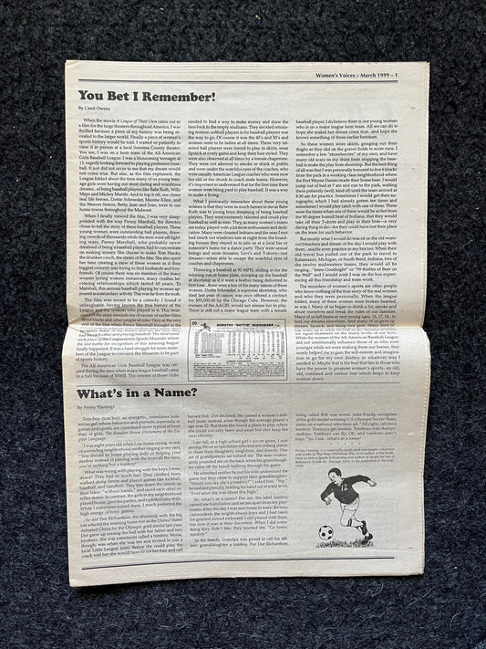 Vintage Y2K Feminist Newspaper, Womens Voice Third Wave Feminism, Gifts for Wife Mother, Feminist Gifts, Female Empowerment, Feminist Art