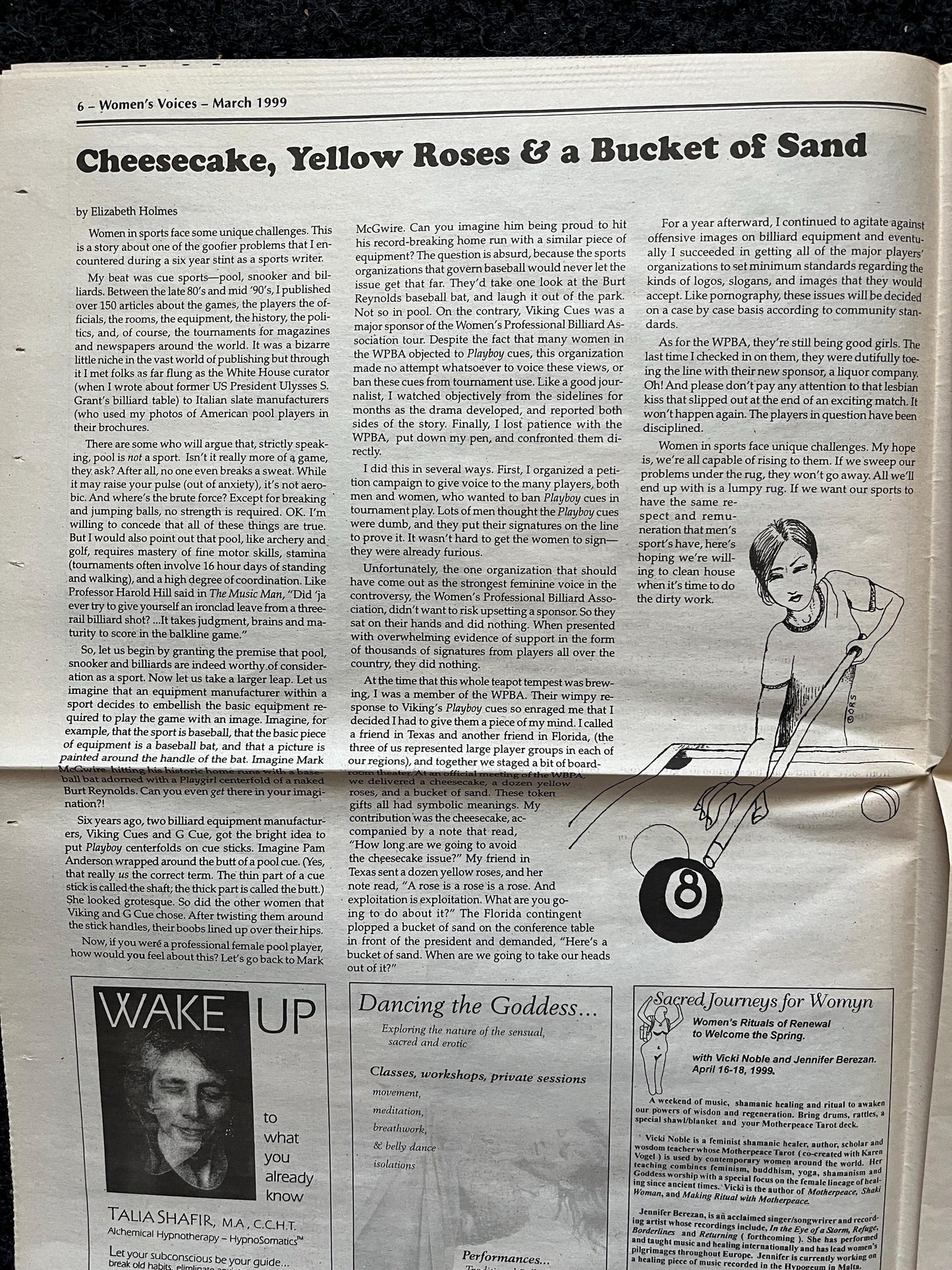 Vintage Y2K Feminist Newspaper, Womens Voice Third Wave Feminism, Gifts for Wife Mother, Feminist Gifts, Female Empowerment, Feminist Art