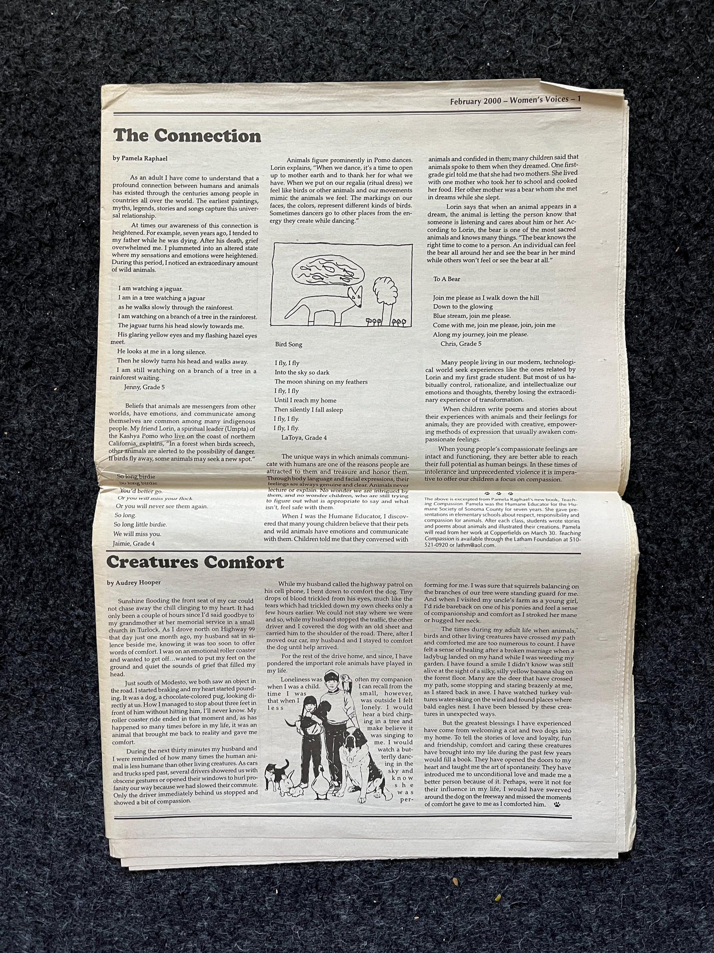Vintage 2000 Pet Feminist Newspaper, Womens Voice Third Wave Feminism, Gifts for Wife Mother, Feminist Gifts, Female Empowerment