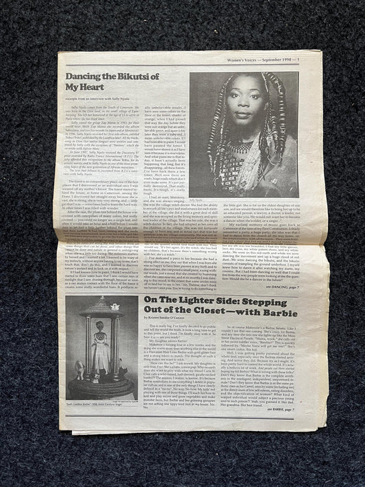 Vintage 2000 Pet Feminist Newspaper, Womens Voice Third Wave Feminism, Gifts for Wife Mother, Feminist Gifts, Female Empowerment