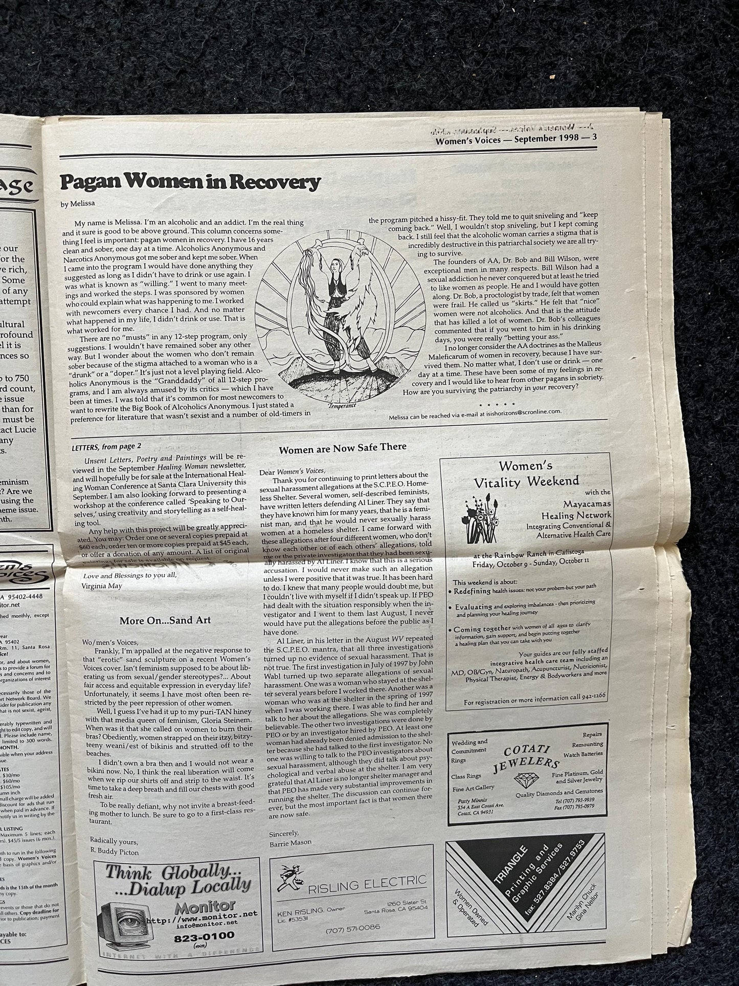 Vintage 2000 Pet Feminist Newspaper, Womens Voice Third Wave Feminism, Gifts for Wife Mother, Feminist Gifts, Female Empowerment