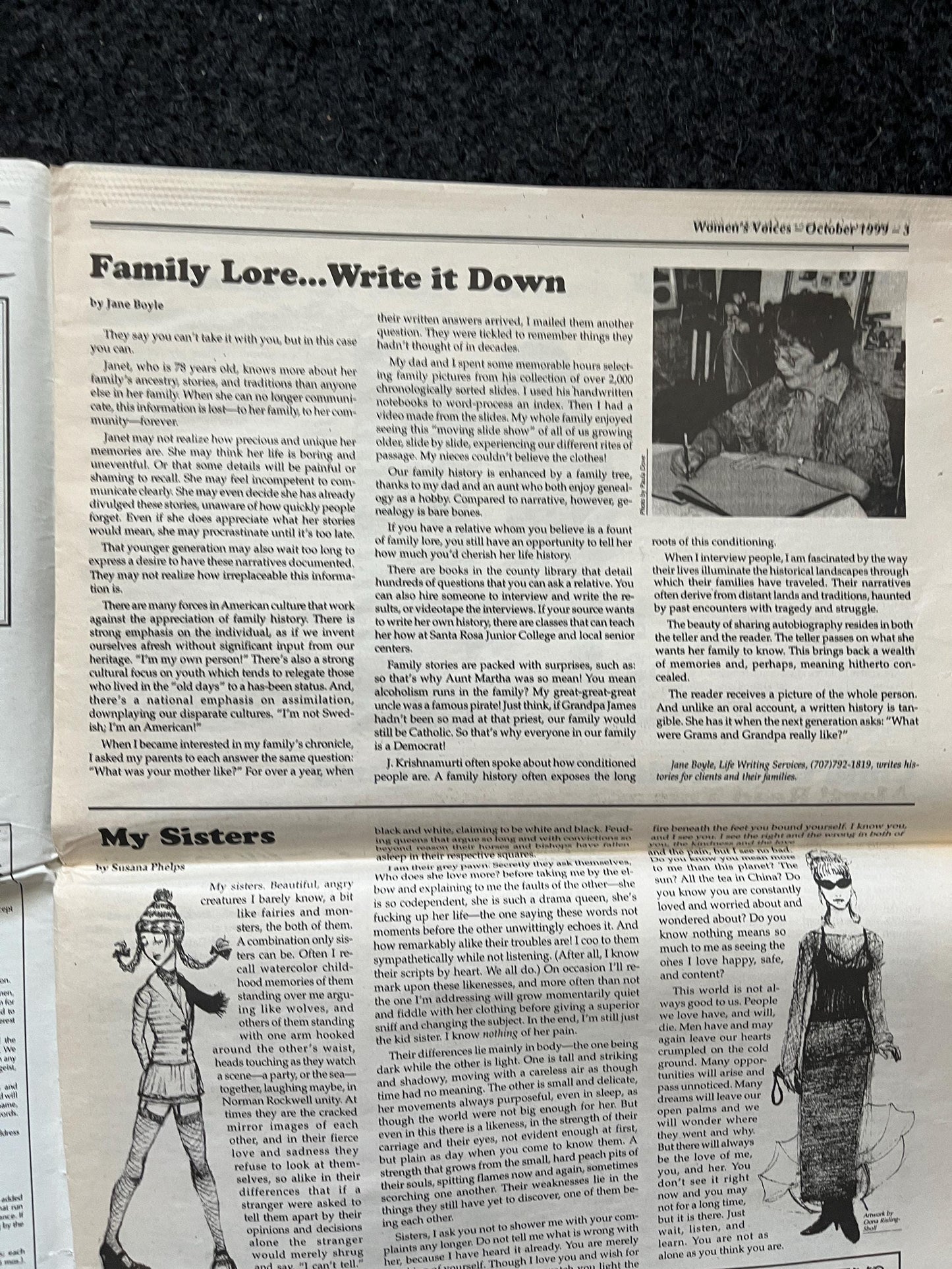 Vintage 2000 Pet Feminist Newspaper, Womens Voice Third Wave Feminism, Gifts for Wife Mother, Feminist Gifts, Female Empowerment
