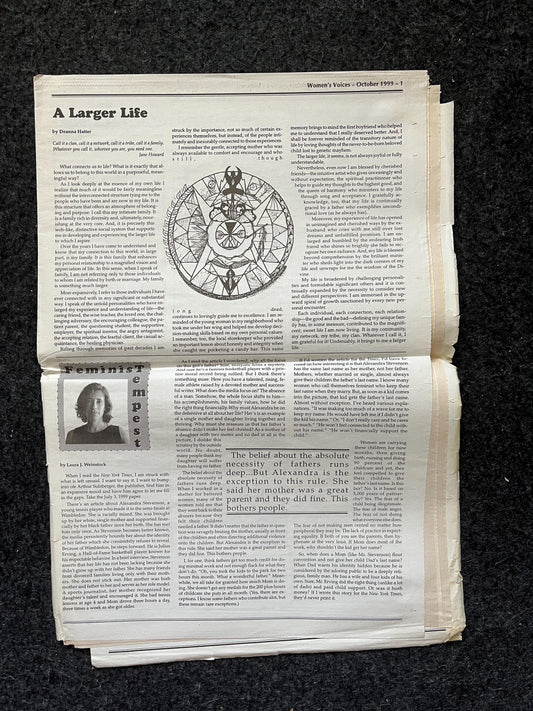 Vintage 2000 Pet Feminist Newspaper, Womens Voice Third Wave Feminism, Gifts for Wife Mother, Feminist Gifts, Female Empowerment