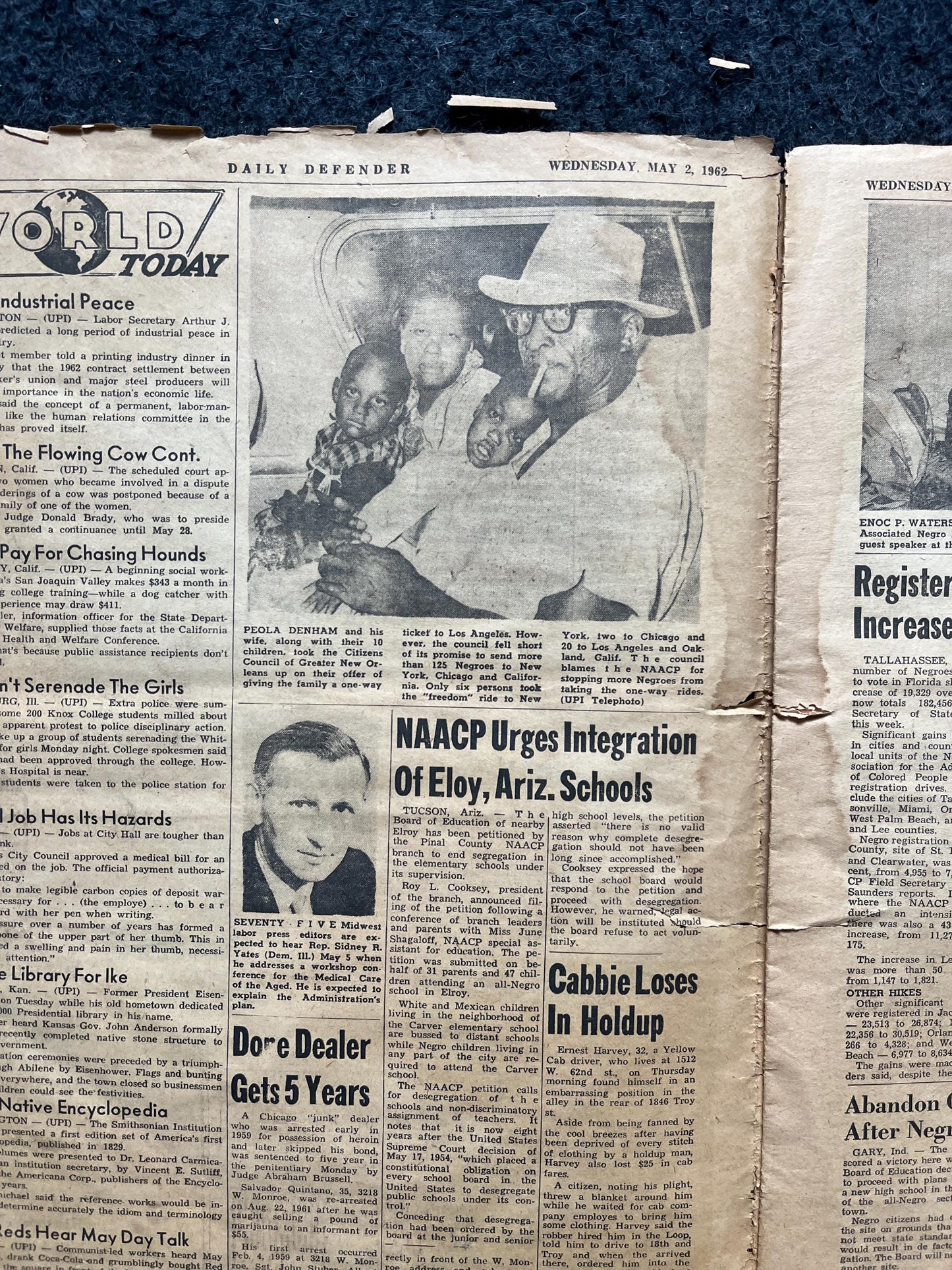 1962 Freedom Rights Civil Rights Newspaper , Vintage Antique Collectibles, Original Childrens Educational Item, Gifts for Teachers