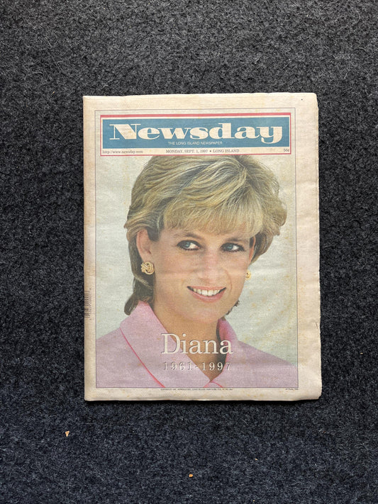 Rare Vintage Princess Diana Memorial Newspaper - 1997 Commemorative Edition, British Monarchy, UK European History, England Royalty Decor