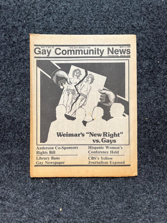 1980s LGBT Newspaper, LGBTQIA Memorabilia, Queer Gifts Artworks, Lesbian gift, Underground Newspaper, Gay Books Magazines, Boston History