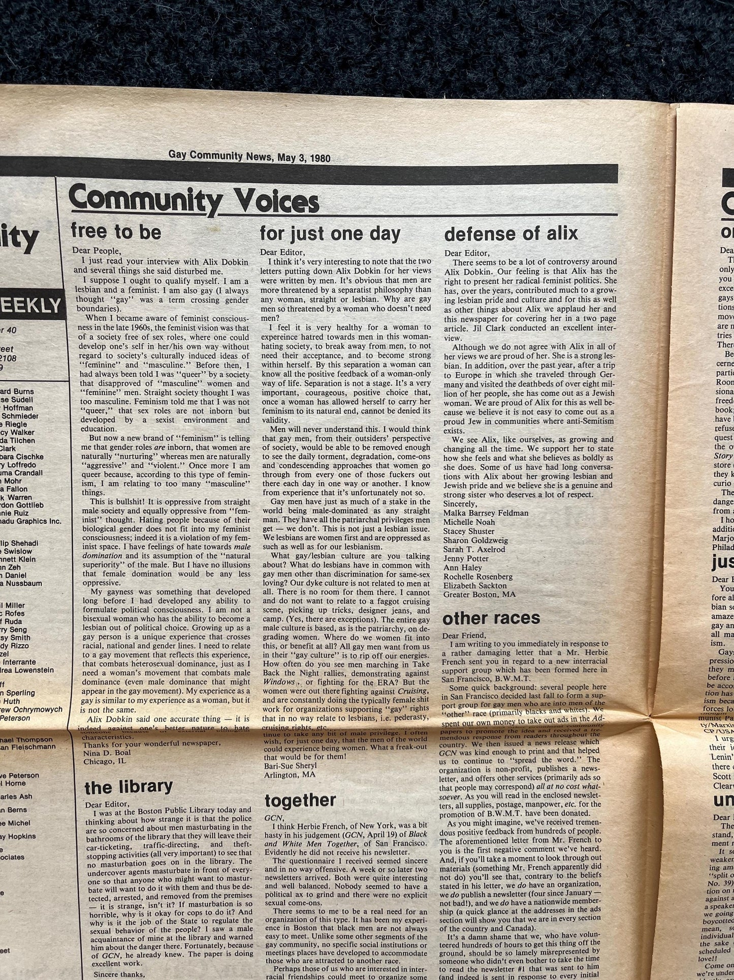 1980s LGBT Newspaper, LGBTQIA Memorabilia, Queer Gifts Artworks, Lesbian gift, Underground Newspaper, Gay Books Magazines, Boston History