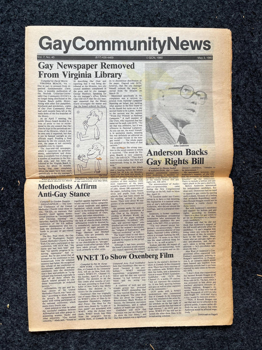 1980s LGBT Newspaper, LGBTQIA Memorabilia, Queer Gifts Artworks, Lesbian gift, Underground Newspaper, Gay Books Magazines, Boston History