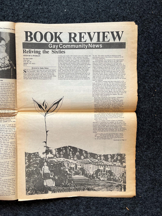 1980s LGBT Newspaper, LGBTQIA Memorabilia, Queer Gifts Artworks, Lesbian gift, Underground Newspaper, Gay Books Magazines, Boston History